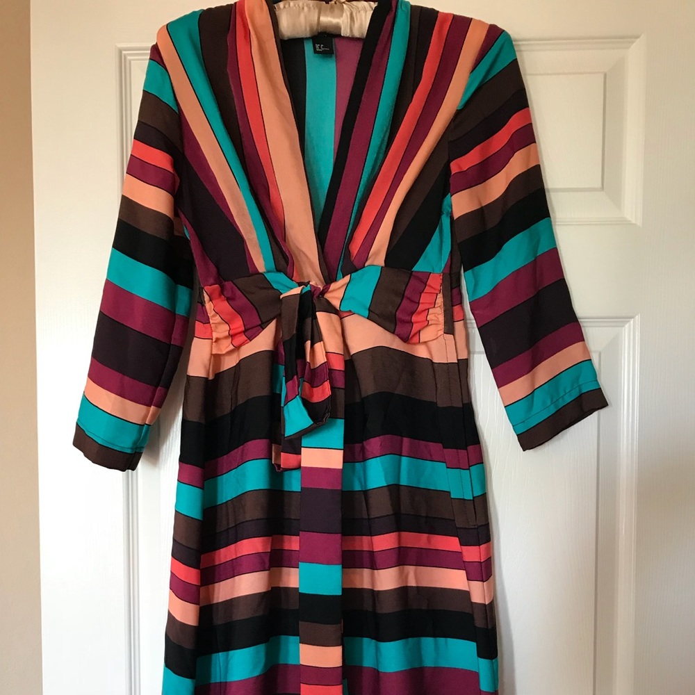 Fun, Vibrant Wrap Dress
